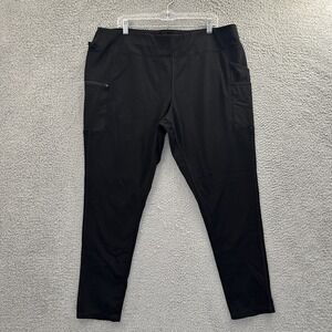 Carhartt Force Lightweight Utility Leggings Black Fitted Women's XXL x 28.5